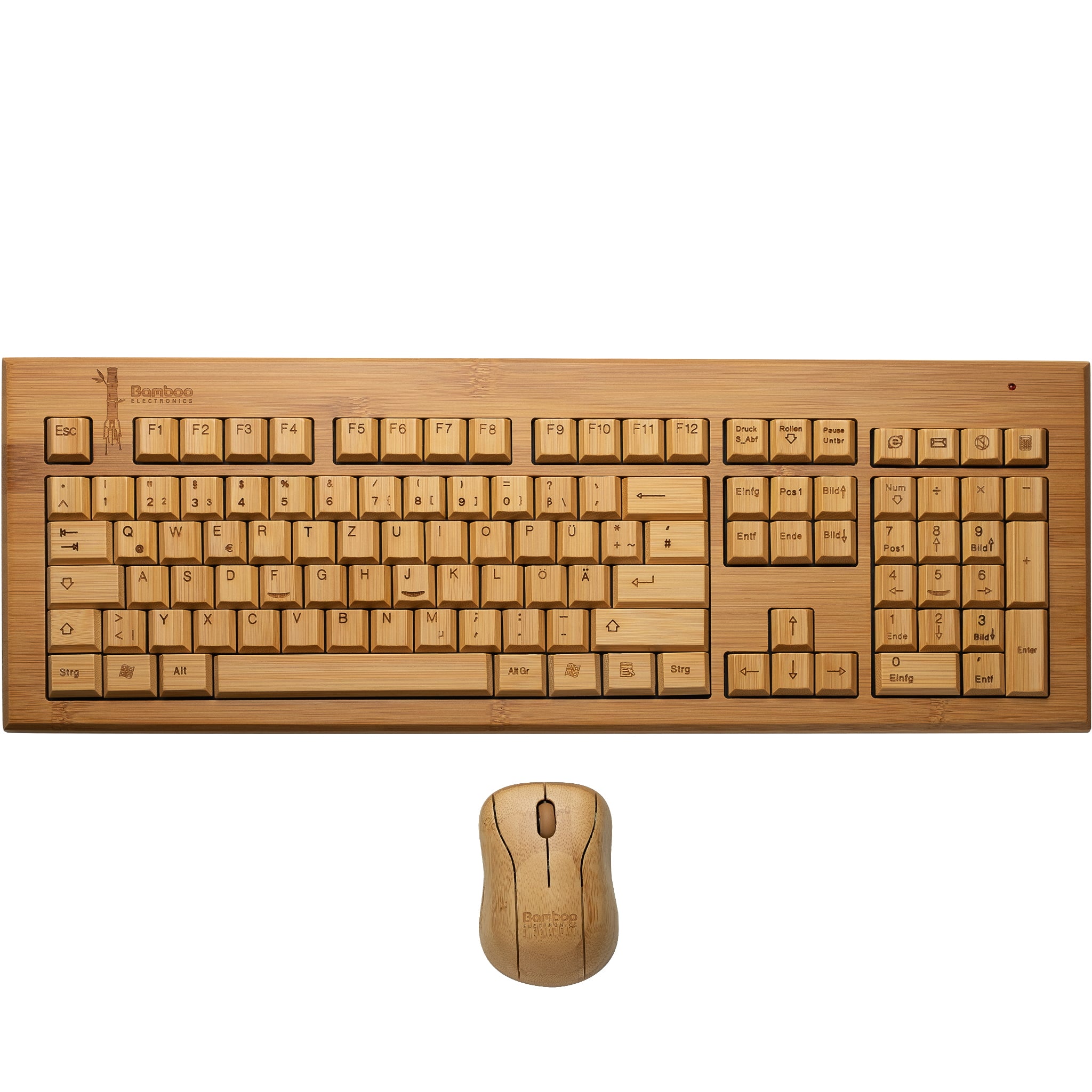 Clavier en bois et souris sans fil (Reconditionné)