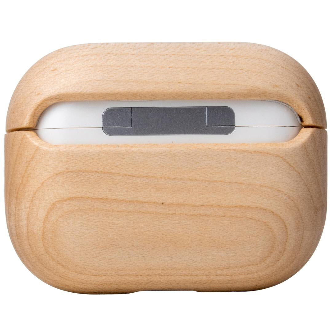 Wooden airpods protective shell