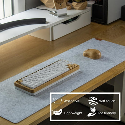 Felt desk pad XL - light grey