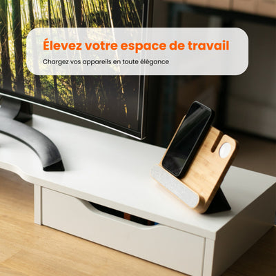 3 in 1 Wooden Charger - Apple watch version