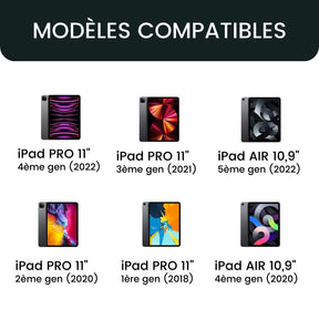 Coque clavier pour iPad Pro et Air 11/10,9 pouces