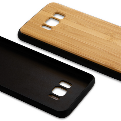Coque Samsung GS8 en bois + Écran de protection