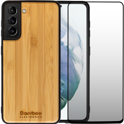 Coque Samsung GS21 en bois + Écran de protection