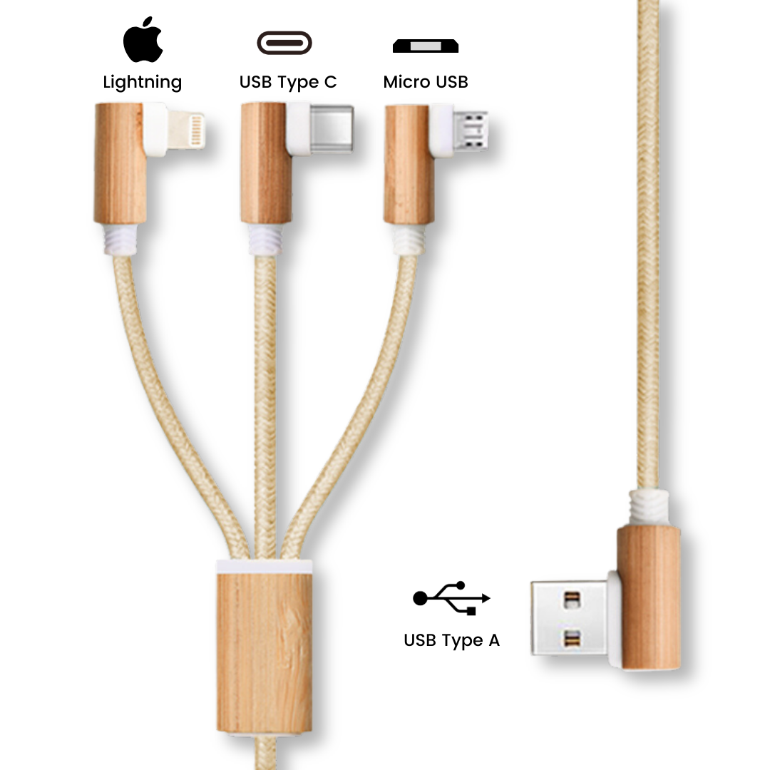 Multi-charging cable - Micro-USB, USB-C, Lightning