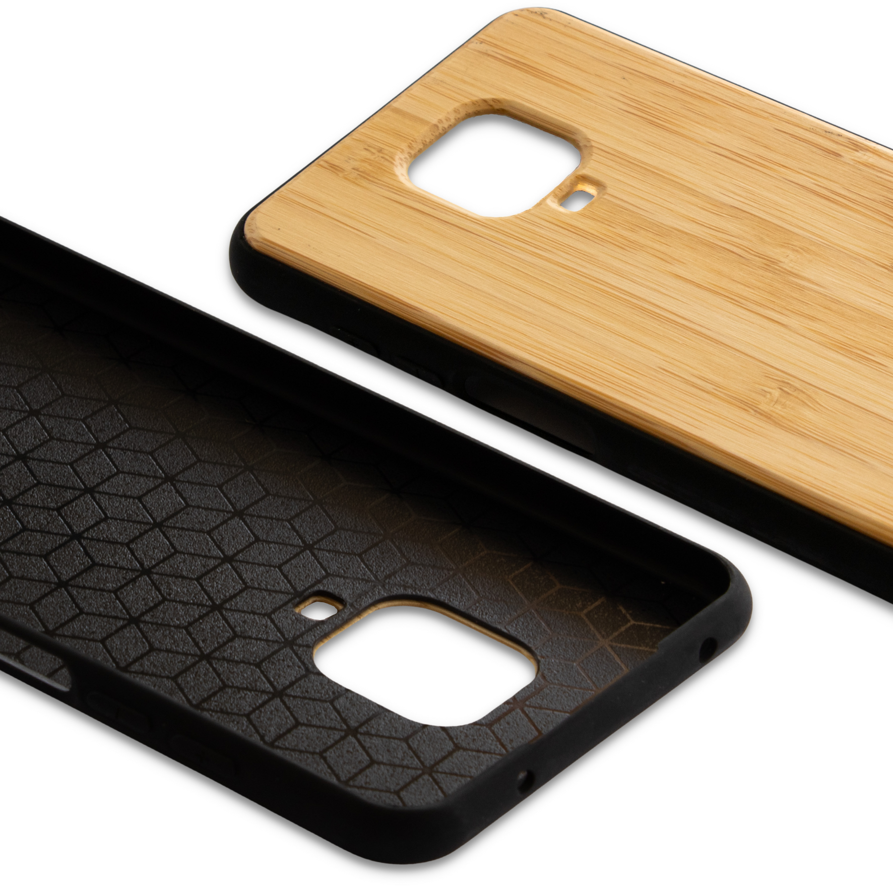 Xiaomi Redmi Note 9 Pro Wooden Case + Protective Screen