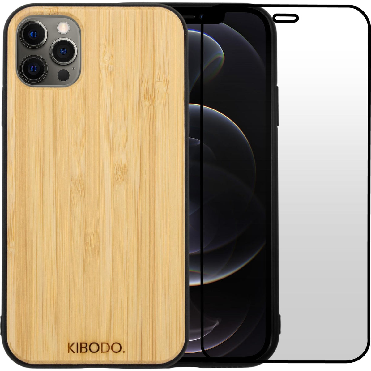 iPhone 12 Pro Max-Hülle aus Holz + Schutzbildschirm