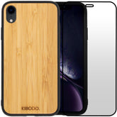 Wooden iPhone XR Case + Screen Protector