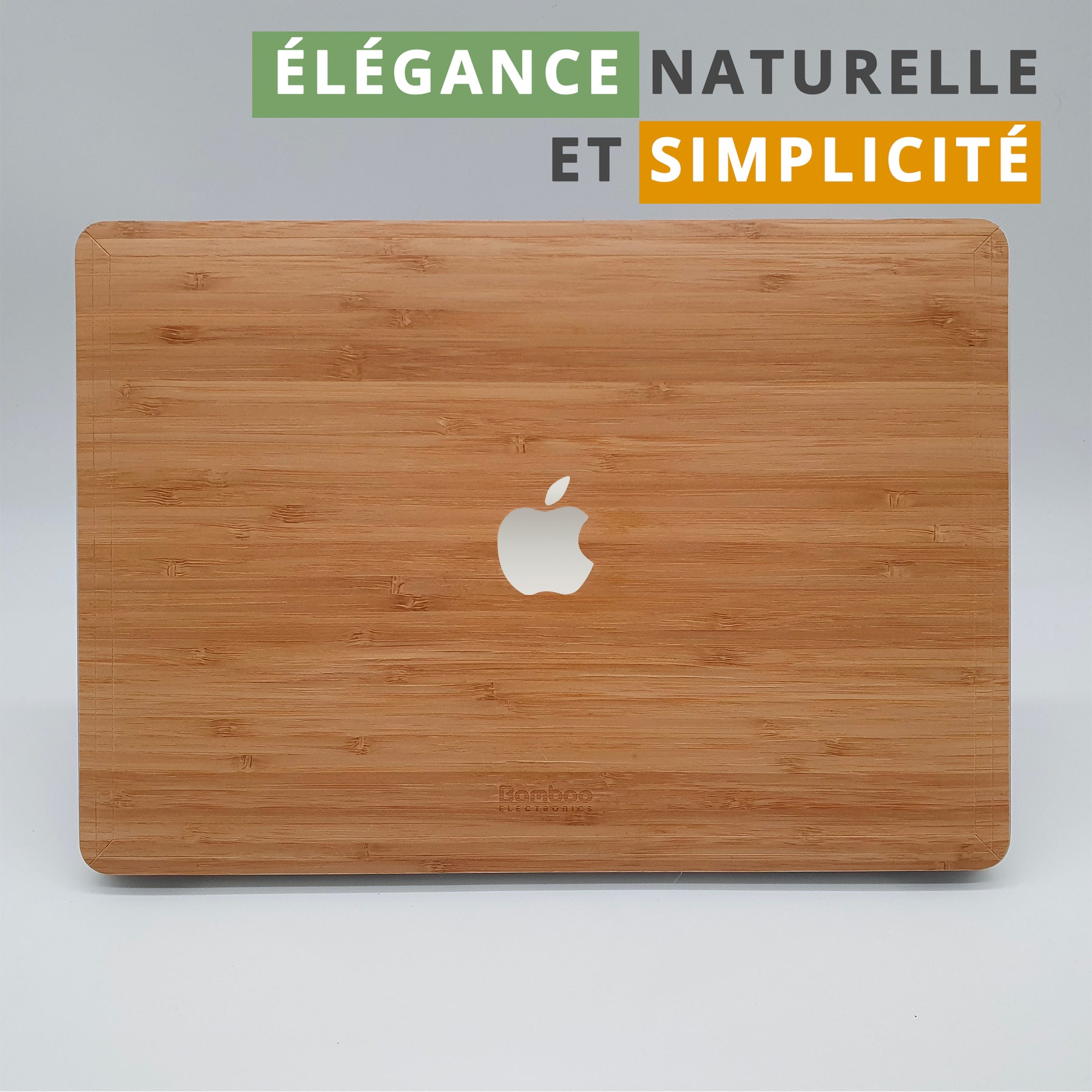 Cover MacBook 13 pouces adhésive en bois