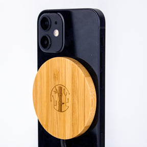 Chargeur Sans fil en bois pour iPhone compatible Magsafe