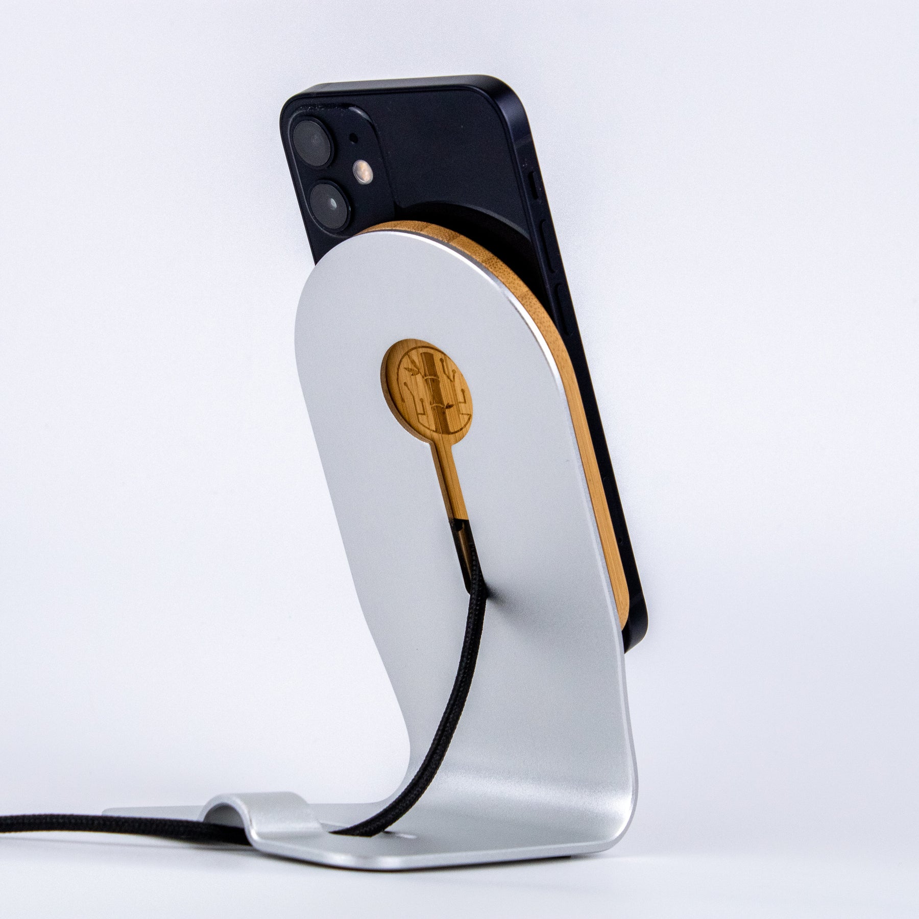 Chargeur sans fil pour iPhone 12 13 14, Chargeur de téléphone sans fil en  bois, Chargeur iPhone, OakyBlocks, Accessoires de bureau -  France