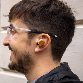 Ecouteurs Bluetooth sans fil bois et bio-plastique